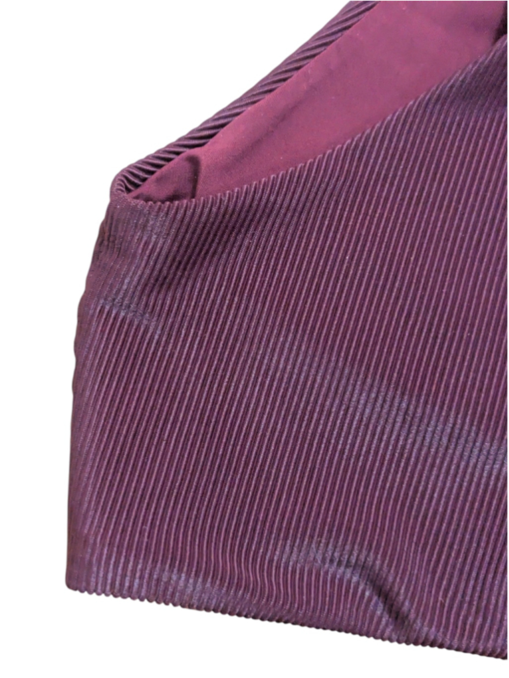 BEACH RIOT Dallas Burgundy Ribbed Tie Front Bikini Top Free People Small - Picture 8 of 10